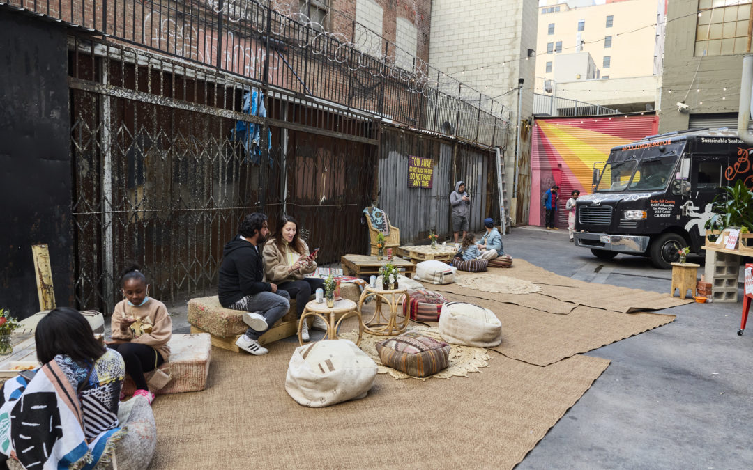 How a Back Alley in DTLA Became a Street Gallery and Listening Lounge